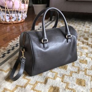 Zara Grey Faux Leather Bag